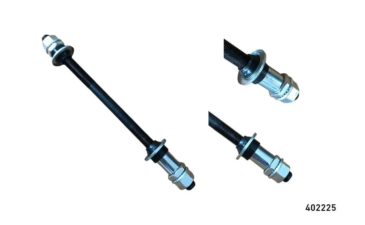 Eje Trasero para Bicicleta BMX Acero Extralargo 3/8" x 7.5"