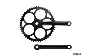 Juego de Bielas Acero 1 Velocidad 48T 170mm Negro