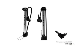 Bomba de Piso GW THP-9918A Aluminio Cromada