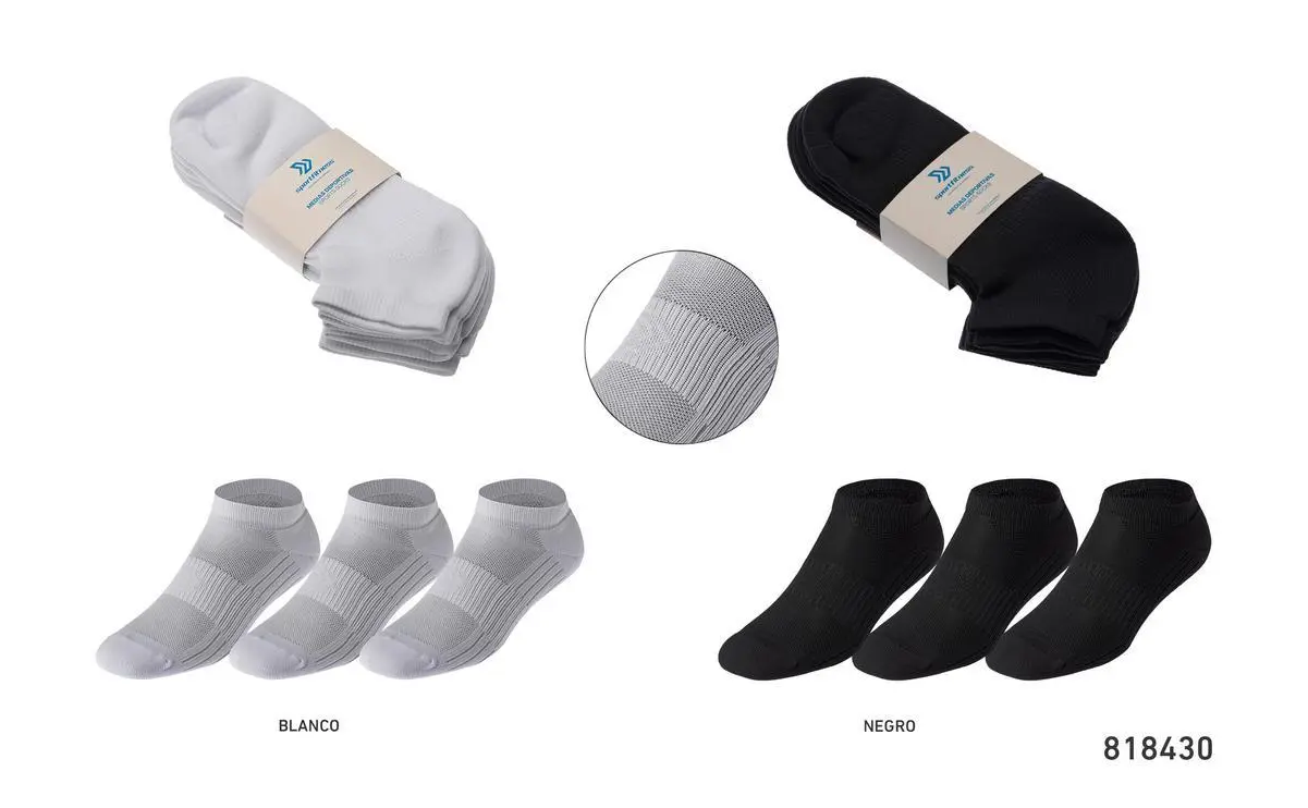 Medias Deportivas Sportfitness Set 3 Pares Fitness