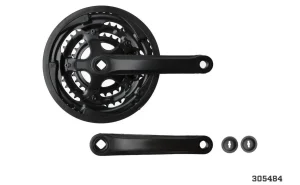 Juego de Bielas Millenium MTB 3x7 Velocidades Acero Negro